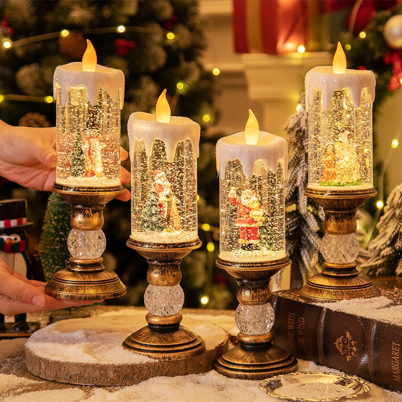 🎁Hot Promotion 49% Off🎅Christmas Candle Night Light🕯️