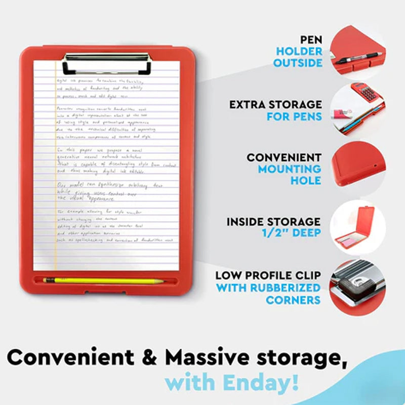 Portable Document Storage Case & Writing Clipboard