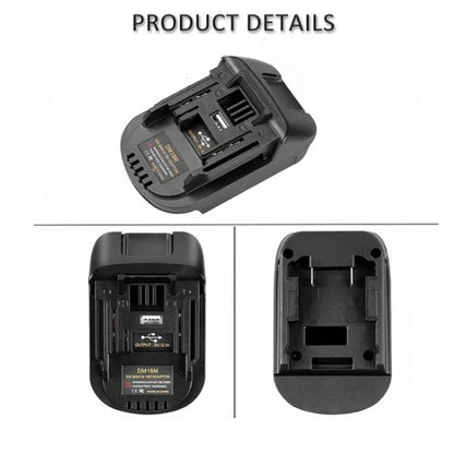 Lithium Battery Adapter for 18V tools - High efficiency, universal compatibility, easy installation