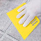 Tile tool serrated trowel with scraper