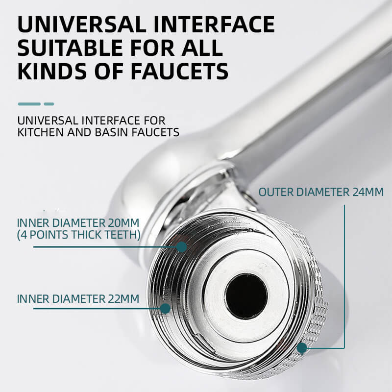 🥳2026 HOT SALE🥳💞50K+ SOLD!🔄 50% OFF! Multifunctional Universal Splash-proof Foaming Splash Filter Extension Faucet