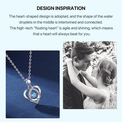 💗Beating Heart Sparkling Women's Silver Necklace