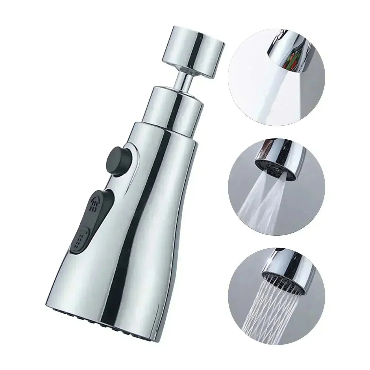 🔥Hot Sale 49% 0FF🔥360° Rotating High-Pressure Faucet + Adapter – Flexible, Powerful, and Water-Saving! 🚰