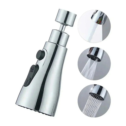 🔥Hot Sale 49% 0FF🔥360° Rotating High-Pressure Faucet + Adapter – Flexible, Powerful, and Water-Saving! 🚰