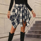 ✨ Flattering Movement | Women's High-Waist Plaid Pleated A-Line Skirt