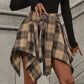 ✨ Flattering Movement | Women's High-Waist Plaid Pleated A-Line Skirt