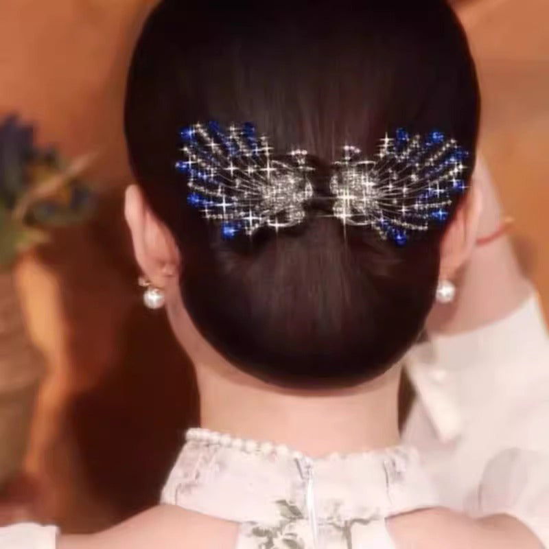 "Peacock Spread" Angel Wing Elegant Updo Maker
