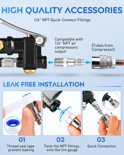 🚗LAST DAY 49% OFF🔥Digital Tire Inflator with Pressure Gauge