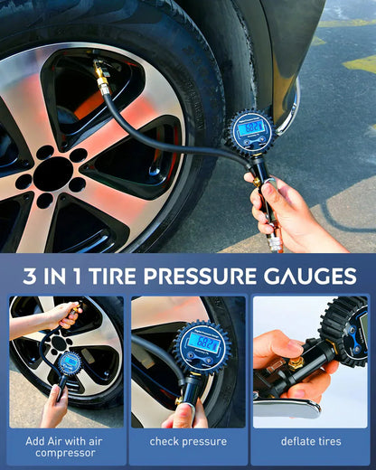 🚗LAST DAY 49% OFF🔥Digital Tire Inflator with Pressure Gauge