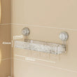 Wall Mounted Removable Suction Cup Shelf with Hooks