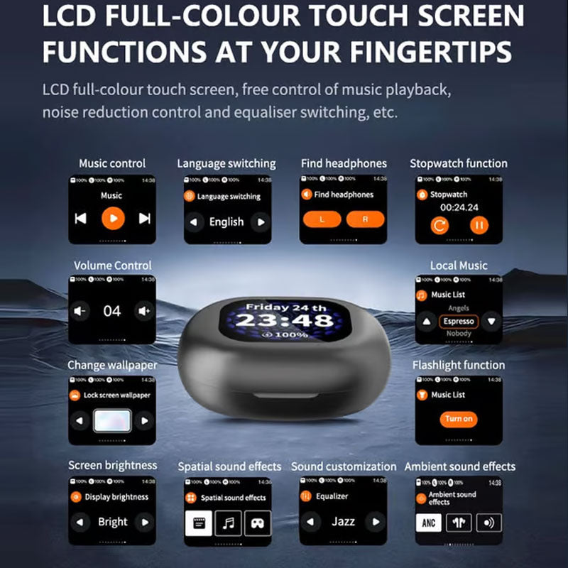 🔥HOT SALE 50% OFF🔥Imported translation listening dual-use bluetooth 5.4 headset💦IPX5 waterproof