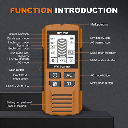 🎉 2025 New Product Offer – 49% OFF! 💯Multifunctional Handheld Metal & Wall Detector