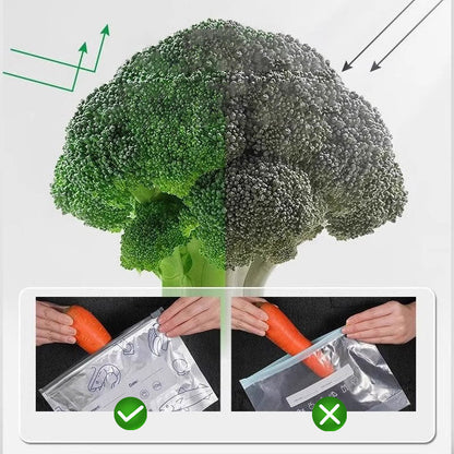 Reusable Aluminum Food Bags with Airtight Seal