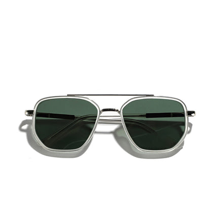 ✨Hot Sale 49% Off🥰Geometric Double-Beam Polarized Sunglasses – Bold Style, Ultimate Clarity! 🕶️