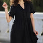 🔥2026 Summer Hot Sale 50% OFF🌈Women's V Neck Ruffle Casual A-Line Flowy Swing Shift Dress