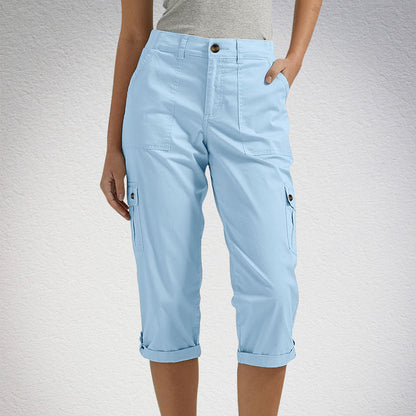 ⏰🔥LIMITED TIME 50% OFF! 🩳 Women’s High-Elasticity Multi-Pocket Casual Shorts – Comfortable, Functional & Perfect for Summer 🌞✨