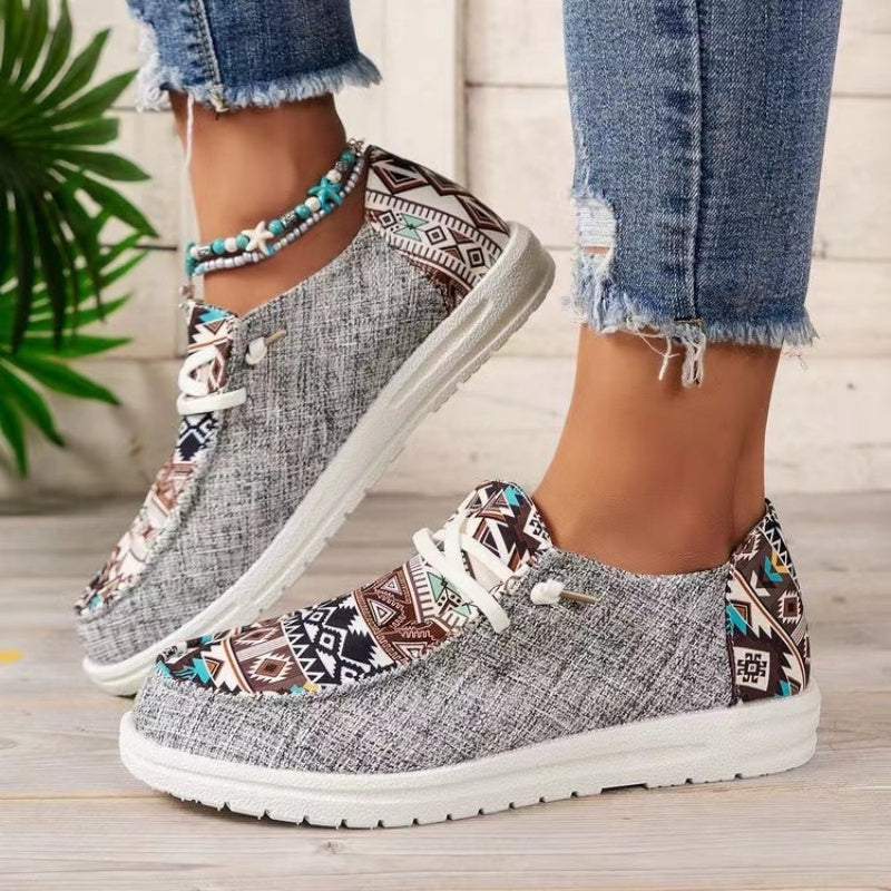 Women's Casual Ethnic Pattern Canvas Shoes