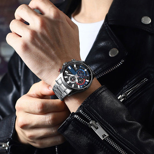 🔥2025 Hot Sale - Gifts for Him⌚Men's Quartz Steel Band Watch（50% OFF）