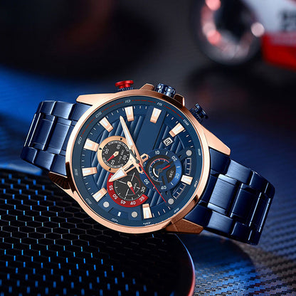 🔥2025 Hot Sale - Gifts for Him⌚Men's Quartz Steel Band Watch（50% OFF）