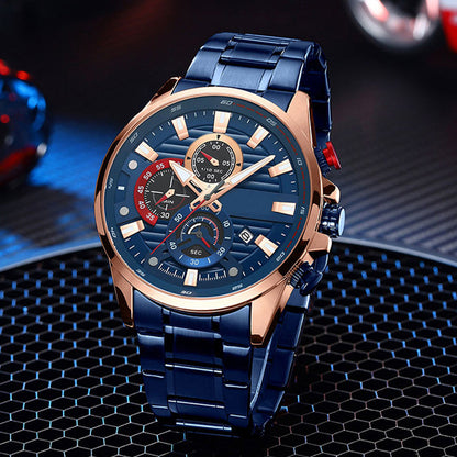 🔥2025 Hot Sale - Gifts for Him⌚Men's Quartz Steel Band Watch（50% OFF）