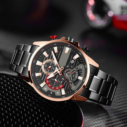 🔥2025 Hot Sale - Gifts for Him⌚Men's Quartz Steel Band Watch（50% OFF）