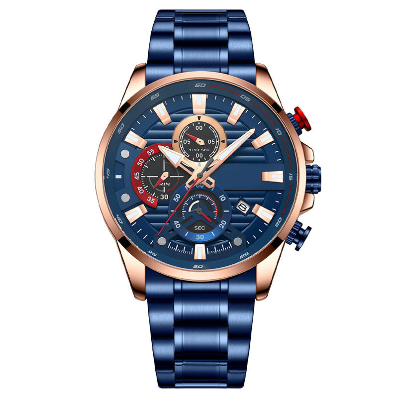 🔥2025 Hot Sale - Gifts for Him⌚Men's Quartz Steel Band Watch（50% OFF）