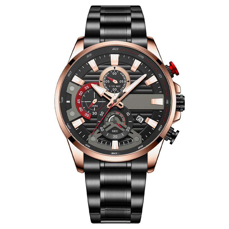 🔥2025 Hot Sale - Gifts for Him⌚Men's Quartz Steel Band Watch（50% OFF）