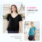 ✨2026 Hot Sale 50% Off✨Women's Ruched V-Neck Short-Sleeve Top