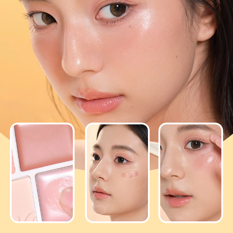 🎁2025 Hot Sale--49% Discount🎁2-In-1 Blush Highlight Palette