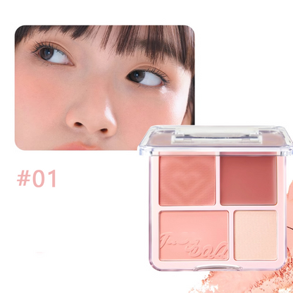 🎁2025 Hot Sale--49% Discount🎁2-In-1 Blush Highlight Palette