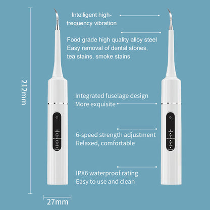 ⏳ 💥Hot Sale For 50% 0FF💥🦷✨Smile Brighter - Pro Ultrasonic Teeth Cleaner with Multi-Speed Control