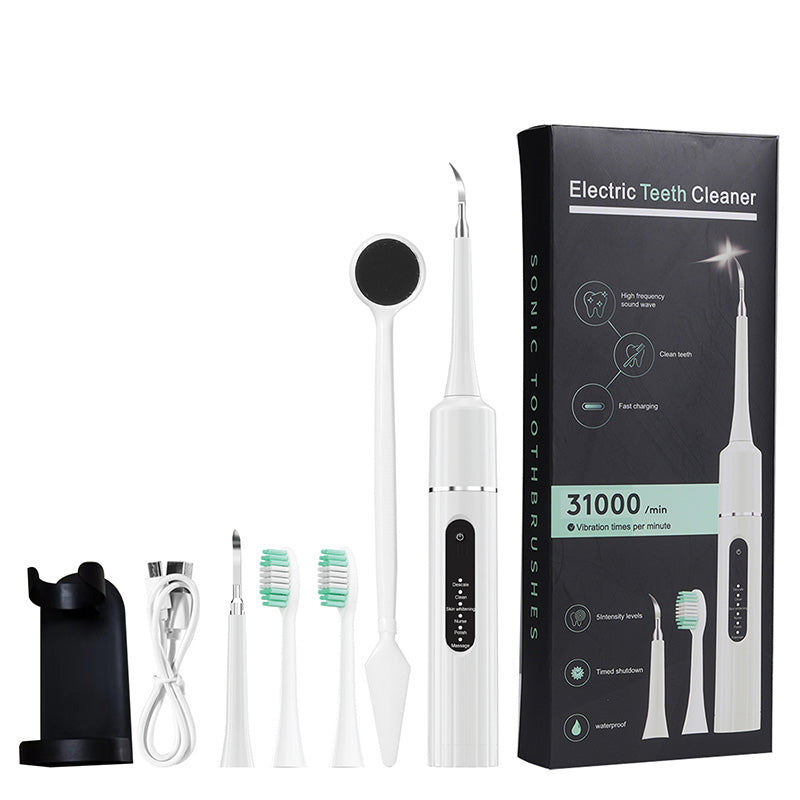 ⏳ 💥Hot Sale For 50% 0FF💥🦷✨Smile Brighter - Pro Ultrasonic Teeth Cleaner with Multi-Speed Control