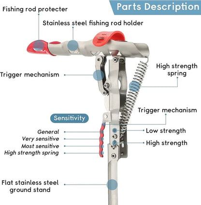 ⏳Time-limited Special 50% OFF🎣 Automatic Fishing Rod Holder
