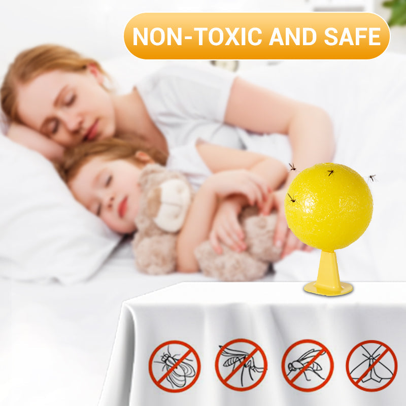 🥳2026 HOT SALE🥳💞50K+ SOLD!🚫🪰 50% OFF! LED Fruit Fly Trap – Sticky ball + light attracts insects day & night. Non‑toxic, no chemicals. Perfect for kitchen & office. Just set & toss. 🍎✨