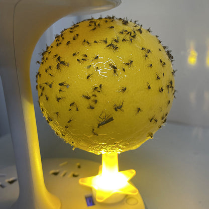 🥳2026 HOT SALE🥳💞50K+ SOLD!🚫🪰 50% OFF! LED Fruit Fly Trap – Sticky ball + light attracts insects day & night. Non‑toxic, no chemicals. Perfect for kitchen & office. Just set & toss. 🍎✨