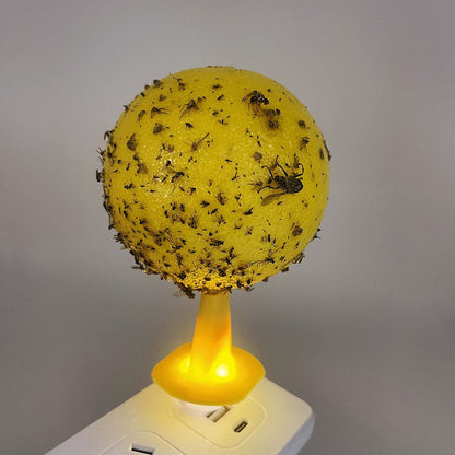 🥳2026 HOT SALE🥳💞50K+ SOLD!🚫🪰 50% OFF! LED Fruit Fly Trap – Sticky ball + light attracts insects day & night. Non‑toxic, no chemicals. Perfect for kitchen & office. Just set & toss. 🍎✨