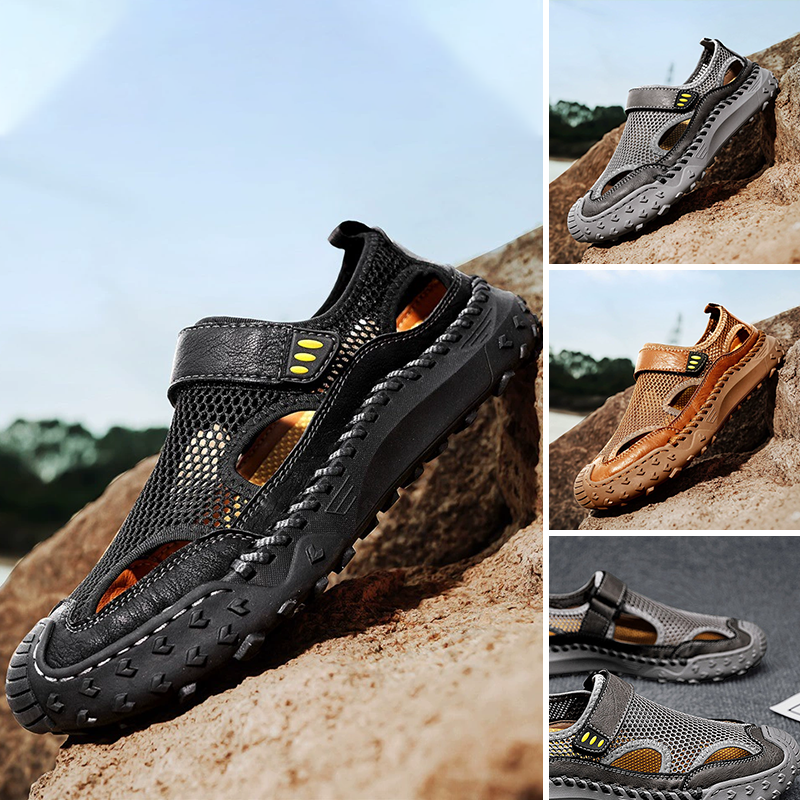 🔥2025 Hot Sale🔥Comfortable Closed Mesh Sandals for Men