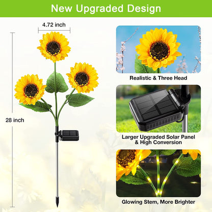 ⏳Time-limited Special⏰Sunflower Solar Garden Stake Led Lights🌻