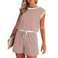 🎁Last Day Sale 50% OFF🔥Women's striped top with long sleeves Shorts 2-piece set