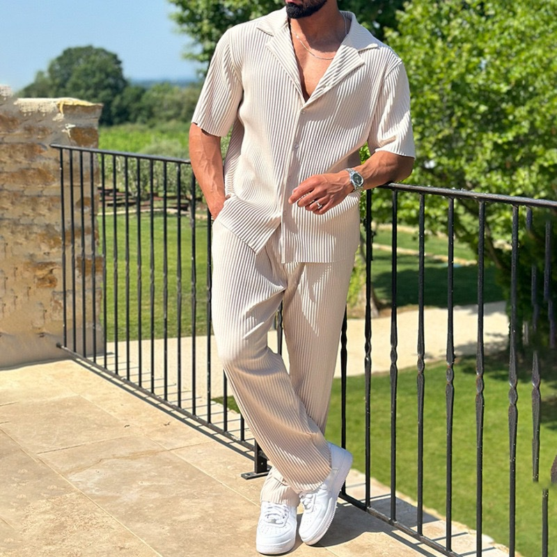 ⏳2025 Hot Sale 50% OFF🔥Fashion Casual Two-Piece Sports Set for Men【Loose fit, suitable for all occasions】