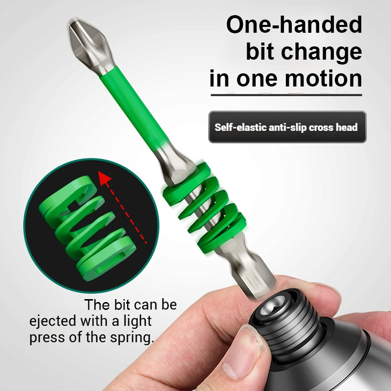 🔥LAST DAY OFFER - 50% OFF🔥Anti-Slip Magnetic Phillips Bit with Spring