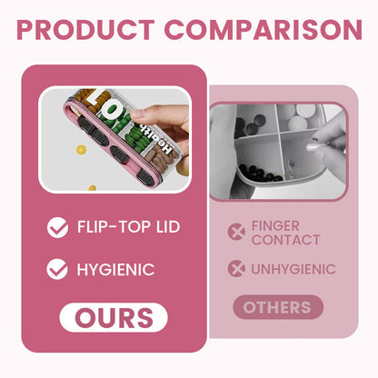 🎁 Hot Sale 49% OFF 🔥Outdoor 4 Compartment Portable Sealed Pill Organiser
