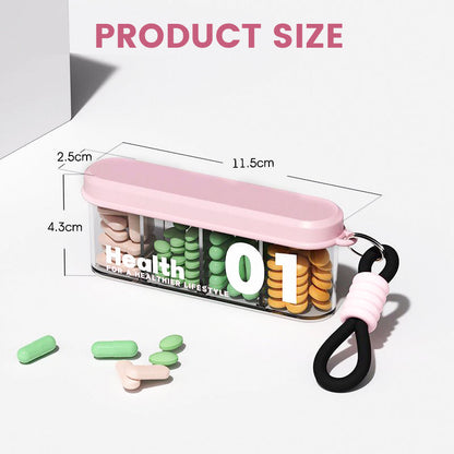 🎁 Hot Sale 49% OFF 🔥Outdoor 4 Compartment Portable Sealed Pill Organiser