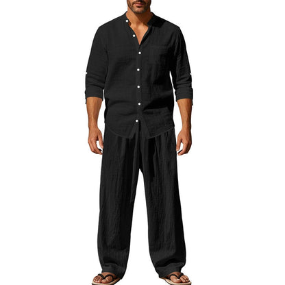 ⏳Time-limited Special⏰Men's Casual Breathable Shirt and Pants Set