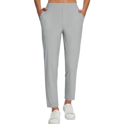 🔥⏳LIMITED OFFER 50%OFF🌞Women’s High-Waisted Zip-Pocket Trousers 👖 – 4-Way Stretch, Tummy Control, Breathable Quick-Dry, 6 Colours, S-3XL