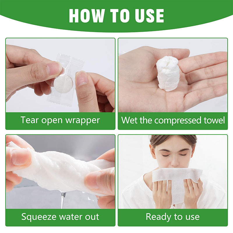 🏆Flash Sale⚡50K+ SOLD!💥EACH ONLY $0.12!!!✨Compressed Towel Tablets - 142% high-quality pure cotton