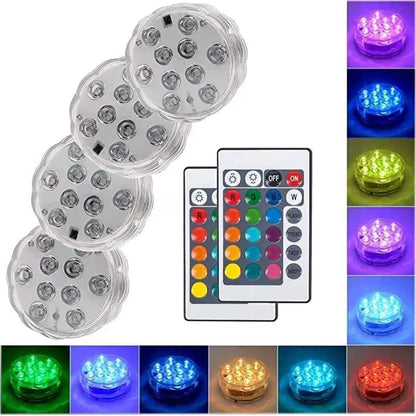⏳🔥LIMITED-TIME 50% OFF! 🌈 Underwater LED Lights – Wireless Remote & Stunning Color Effects ✨
