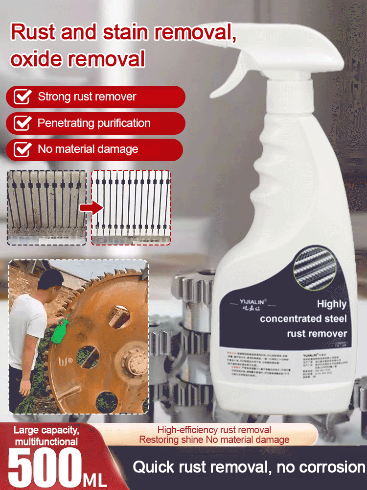 💥 Buy 2 Get 1 Free🔥 Highly concentrated rust remover for steel & iron