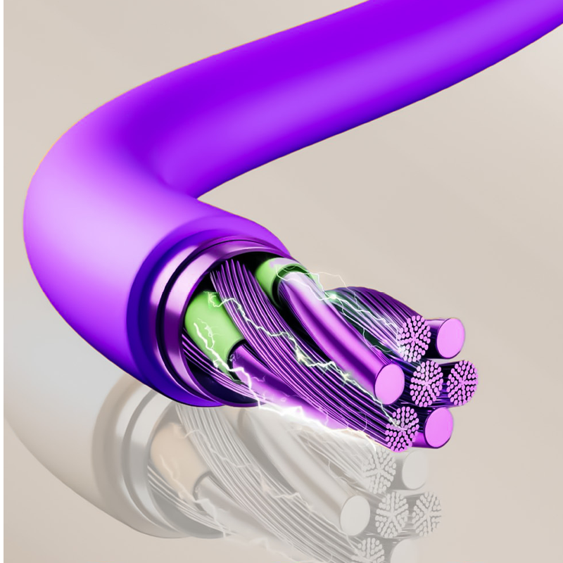 Compact 4-in-1 Retractable Car Charging Cable