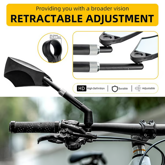 🔥50% OFF – 360° Adjustable Bicycle Rear View Mirror, 💪 for Handlebars – ⏳ Sale ends when supplies run out.